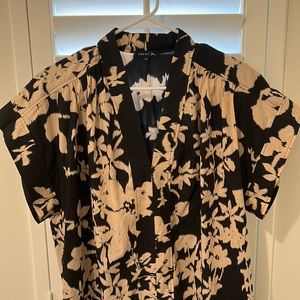 Soeur Black and Tan print dress -Size 38